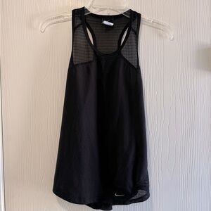 Nike Black Mesh Drifit Racerback Tank Top size small - like new condition